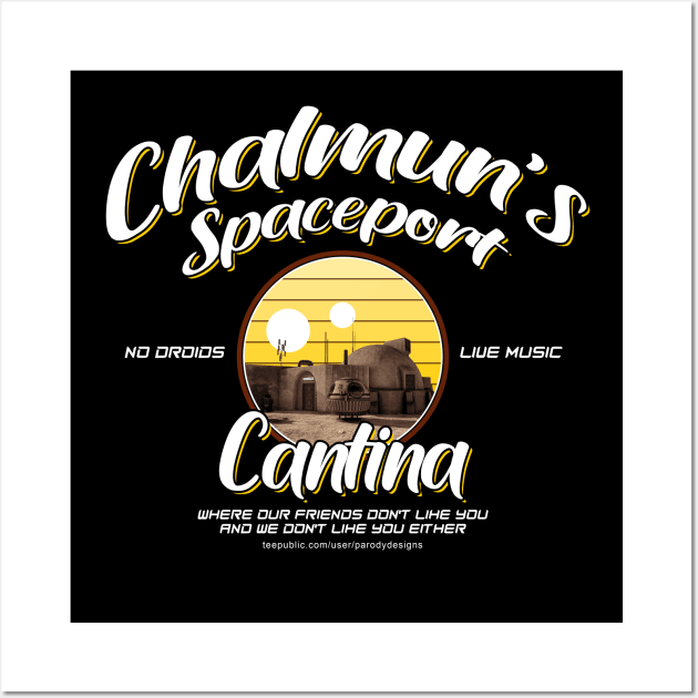 Chulmun's Spaceport Cantina Wall Art by Parody Designs